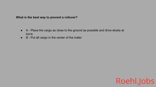 Practice Test for Combination Vehicle Commercial Drivers License (CDL) смотреть онлайн
