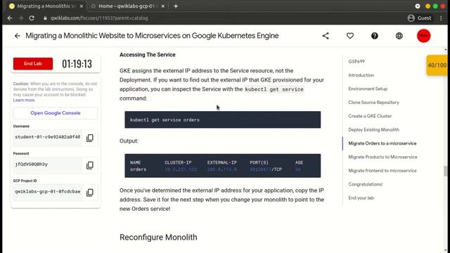 Migrating Monolithic Website to Microservices Google Kubernetes Engine | Website on Google | GSP69 смотреть онлайн