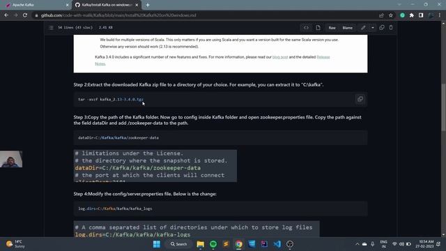 Install and setup Kafka on Windows 11 смотреть онлайн