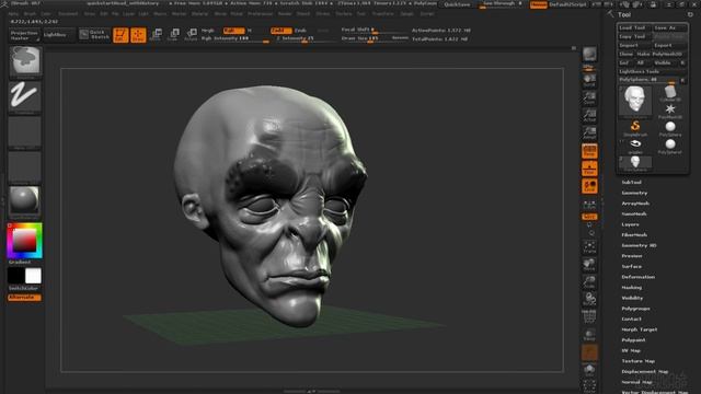 Уроки по ZBrush 4R7. Занятие 2. Навигация и выделение смотреть онлайн