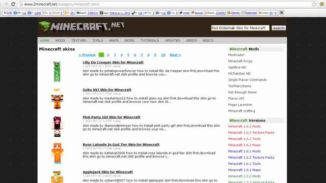 Red Enderman Skin for Minecraft
