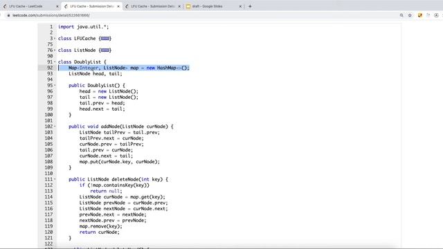 [Java] Leetcode 460. LFU Cache [Design #4] смотреть онлайн