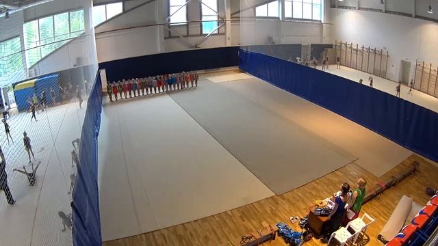 Построение участниц первенства по художественной гимнастике смотреть онлайн