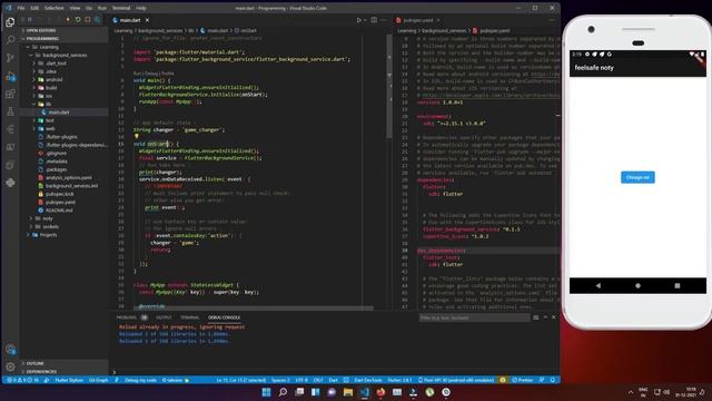 flutter background service [ Foreground , background, Terminate and autorun on reboot] смотреть онлайн
