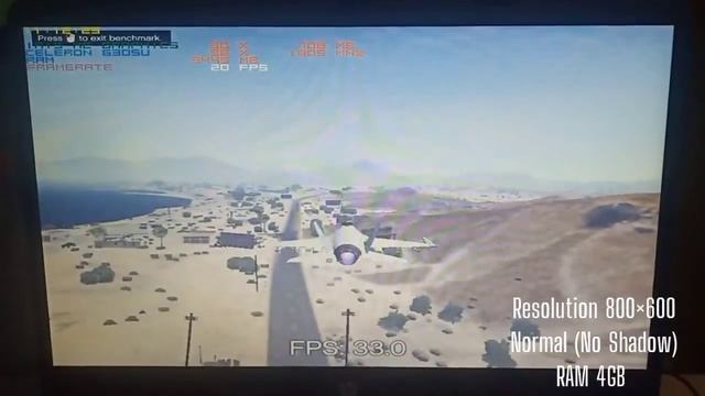 GTA 5 Benchmark Di Intel Celeron 6305 With Intel UHD XE Graphics & 4GB RAM