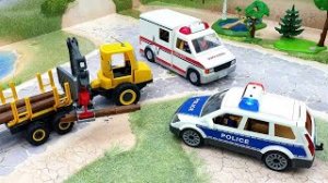 Машинки мультики с игрушками Плеймобил - Обманный ход! Полицейская машинка Скорая помощь..mp4