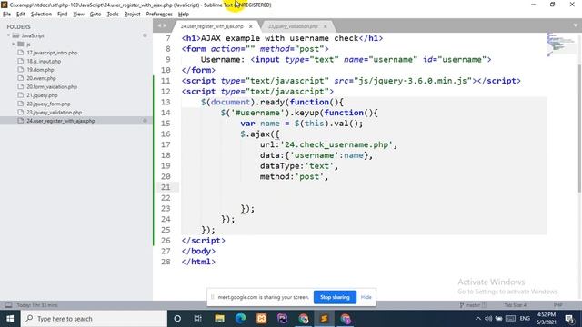 AJAX Check Unique Username, Email and Password using PHP MySQL and jQuery смотреть онлайн