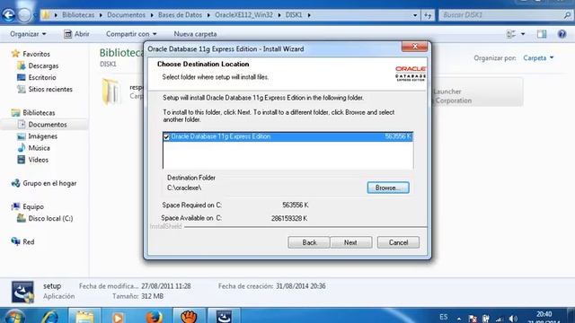 Instalacion Oracle DataBase 11g Express Edition смотреть онлайн