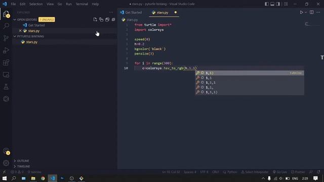 Membuat Bunga Dengan Python Turtle смотреть онлайн