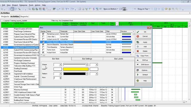 Primavera P6: Earned Value and Baselines смотреть онлайн