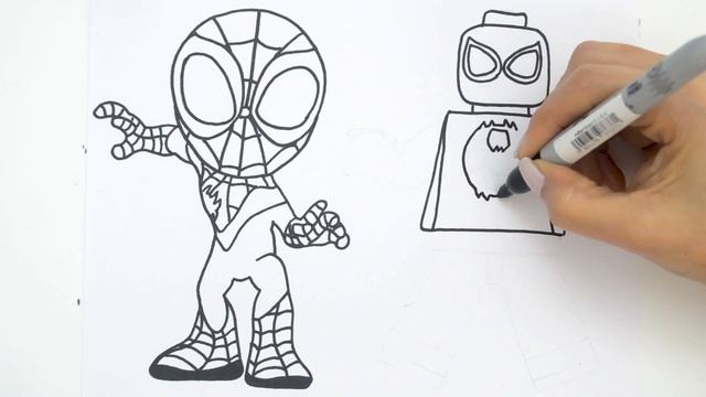 ??Spider-Man: across the spider-verse 2 - LEGO - MILES MORALES, #drawings #spidermanmilesmorales смотреть онлайн