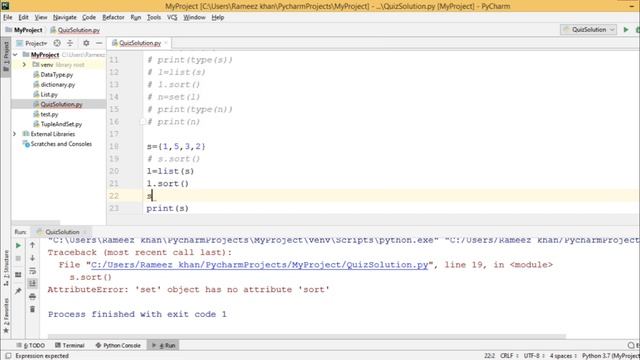 #15 Python Tutorial for Beginners | Quiz_2 Solution | python exercise solution смотреть онлайн