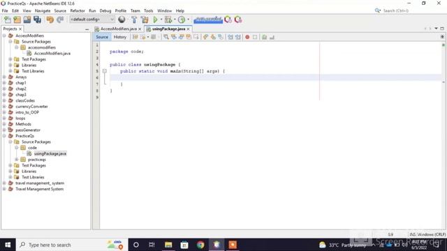 Access Modifiers in JAVA using Netbeans. смотреть онлайн
