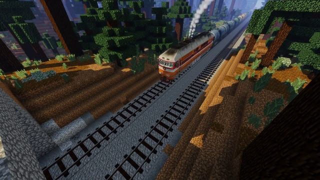 Russian Trains In Minecraft - Immersive Railroading смотреть онлайн