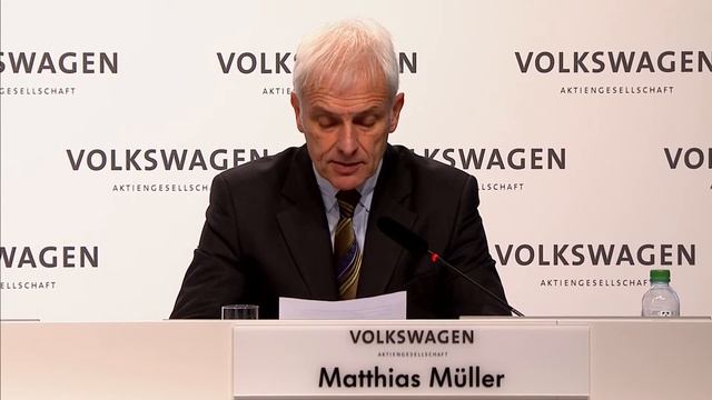 Speech Matthias Müller, CEO Of Volkswagen AG