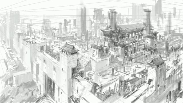 two point perspective / sketch, Digital Painting, Concept Art, Time-Lapse смотреть онлайн