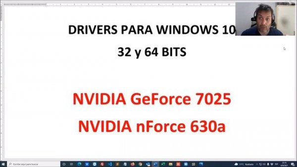 DESCARGAR DRIVER ? NVIDIA GeForce 7025 / nForce 630a [ WINDOWS 10 ] ? incompatibilidad SOLUCIONADA!