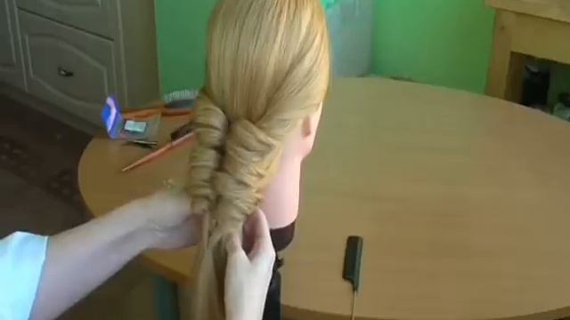 Коса воздушная с резиночками. Видео-урок. смотреть онлайн
