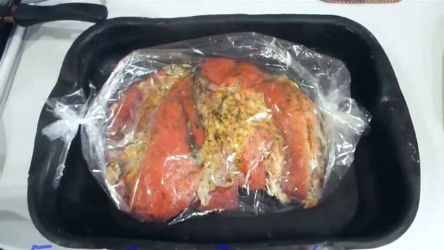 Мясо запеченое в рукаве+картошечка.