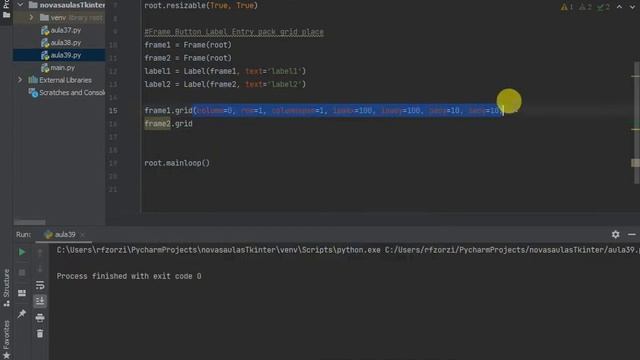 Aula 39 - Intensivo python e tkinter - metodo grid смотреть онлайн