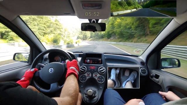 Fiat Panda 100HP - Nürburgring Nordschleife - First lap in 3 years - 19/8 '22 - lap 1/6 смотреть онлайн