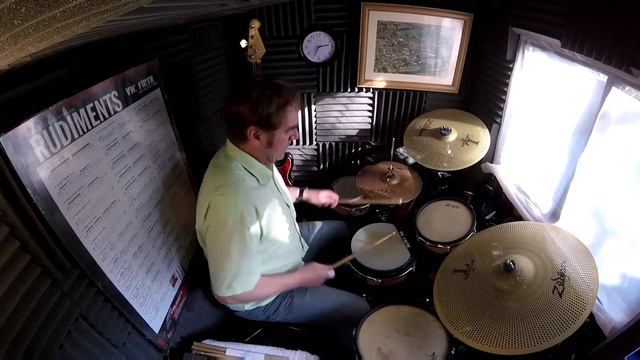 Brand X - Nuclear Burn - drum practice. смотреть онлайн