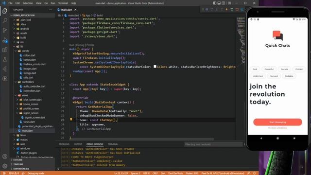Check if User Logged In | Flutter Chat App with Firebase | Realtime Chat App | Part 5 смотреть онлайн