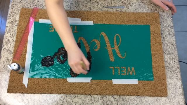 DIY Front Door Mat: Instructions for Silhouette/Cricut Vinyl Project смотреть онлайн
