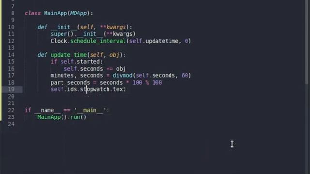StopWatch App | KivyMD | SpeedCode | Python смотреть онлайн