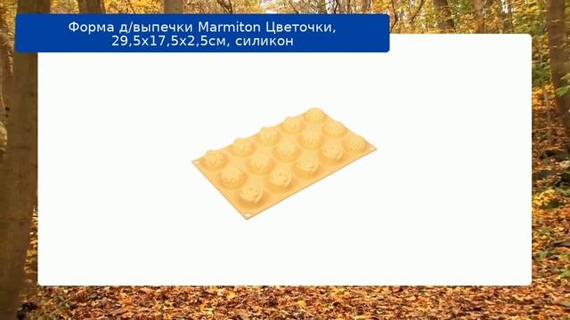 Форма д/выпечки Marmiton Цветочки, 29,5х17,5х2,5см, силикон обзор смотреть онлайн