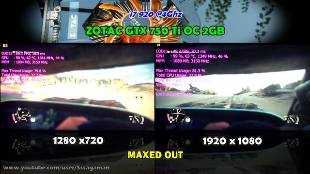 Mad Max - GTX 750 Ti 2GB - i7 920 - Maxed Out 720p / 1080p Test смотреть онлайн