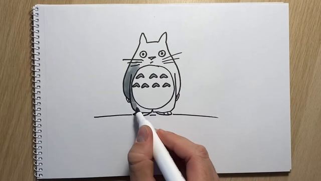 Рисуем Тоторо [Искусство для детей] смотреть онлайн