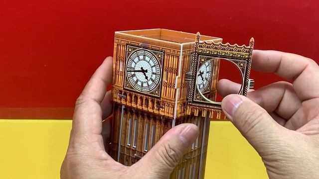 DIY Craft Instruction 3D Puzzle Cubicfun BIG BEN With LED