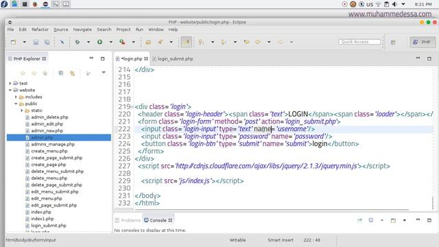 51 PHP & MySQL CMS Login page for Admins смотреть онлайн