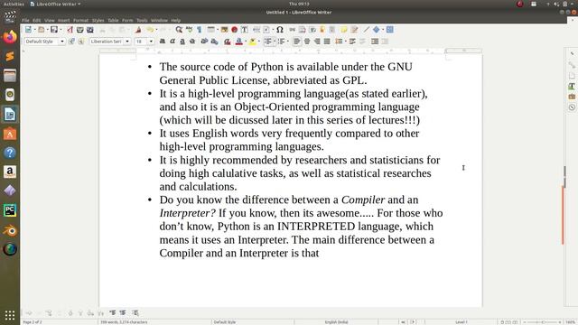 Lecture 1: Introduction to Python смотреть онлайн