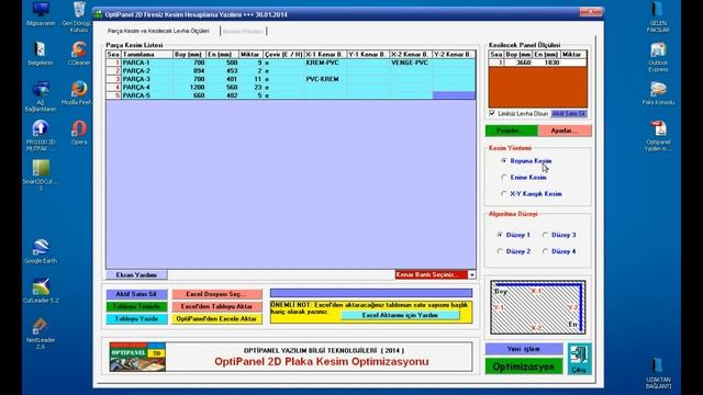 OptiPanel 2D Firesiz Levha Kesim Programı Tanıtım смотреть онлайн