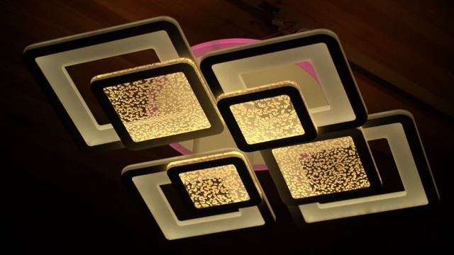 Светодиодная люстра 19186/2+2 - GL WH led (144W+24W) смотреть онлайн