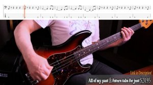 Another Brick in the Wall Parts 1 and 2: Pink Floyd: Bass tabs for beginners (Bass Cover)
