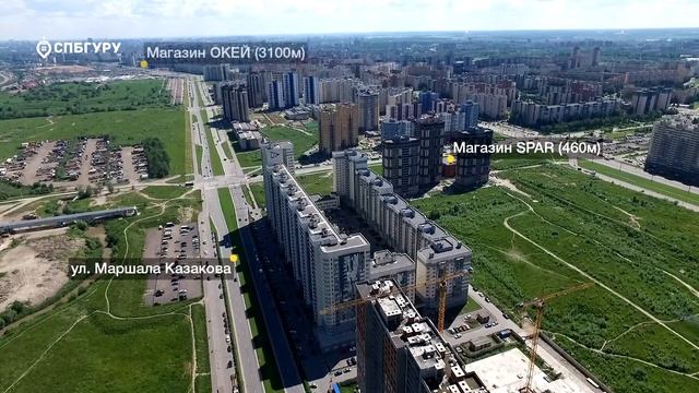 ЖК «Прибалтийский» — аэросъемка СПБГуру. Июль 2017. смотреть онлайн