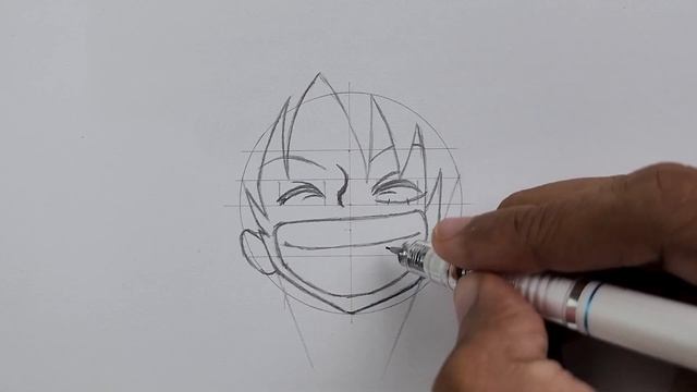 Drawing can be this easy | Luffy Drawing Tutorial смотреть онлайн