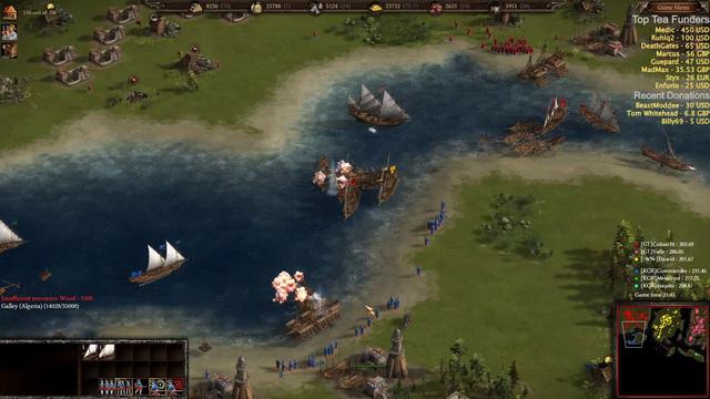 Cossacks 3 | 3v3 15pt | Sea War! | смотреть онлайн