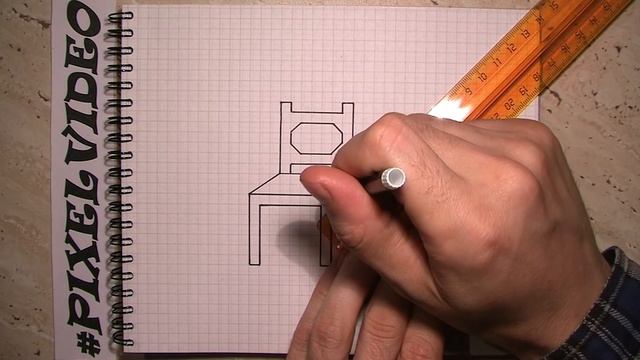 как нарисовать объёмный рисунок по клеточкам #pixelvideo смотреть онлайн