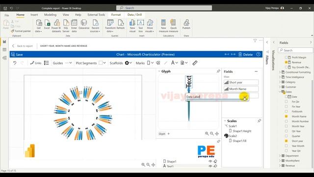Custom Visuals using Charticulator ( Preview) in Power BI - Circular Bar Chart смотреть онлайн