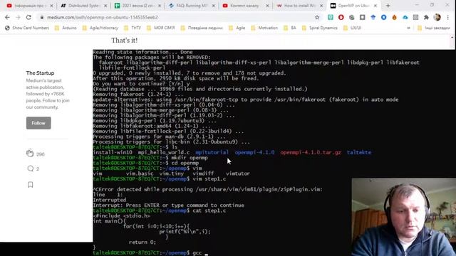 (1st sem) Lab #0 How to install OpenMP into OS Ubuntu 20.02 on WSL смотреть онлайн