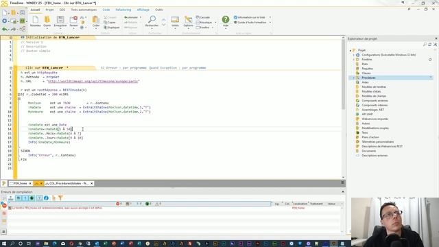 WINDEV : Consommer un webservice et utiliser un JSON. Interroger un serveur NTP d'horodatage. смотреть онлайн