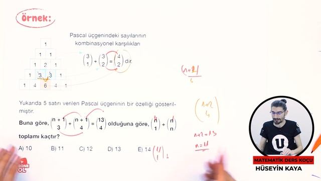AYT Matematik Temel ve Orta Düzey Seans #40 / Pascal Üçgeni ve Binom смотреть онлайн
