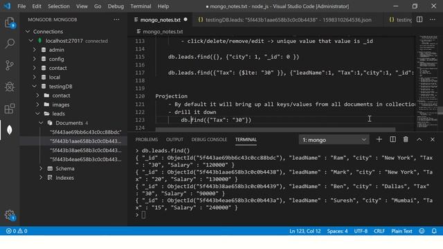 MongoDB Tutorial For Beginners #15 - Projection in MongoDB смотреть онлайн
