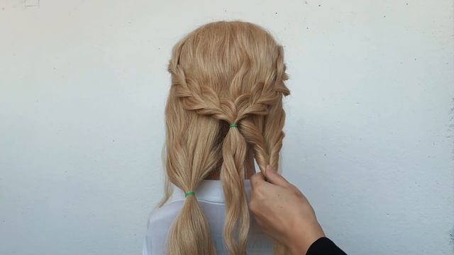 Низкий пучок своими руками,быстро и просто|Low wedding bun|Wedding hairstyle смотреть онлайн