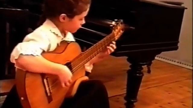 F Tarrega. Pavanа.Anastasia Nosobin. 6 years. смотреть онлайн