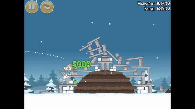 Angry Birds Seasons Season's Greedings 1-14 Walkthrough Christmas 2011 3 Star смотреть онлайн